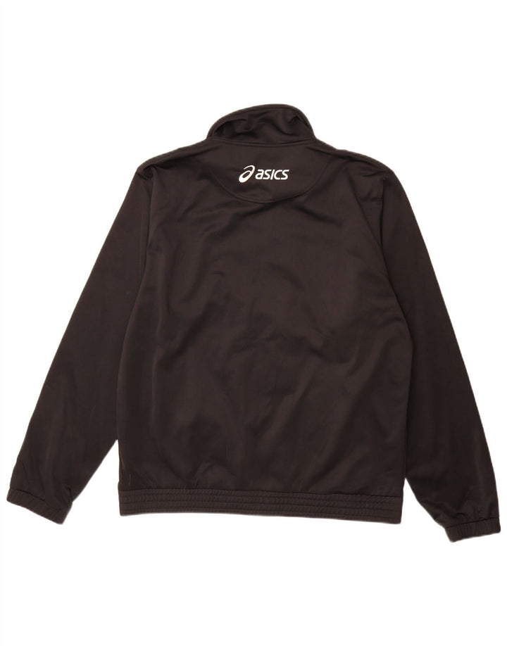 Asics Hombre Chándal Top Chaqueta Grande Negro Colorblock Poliéster
