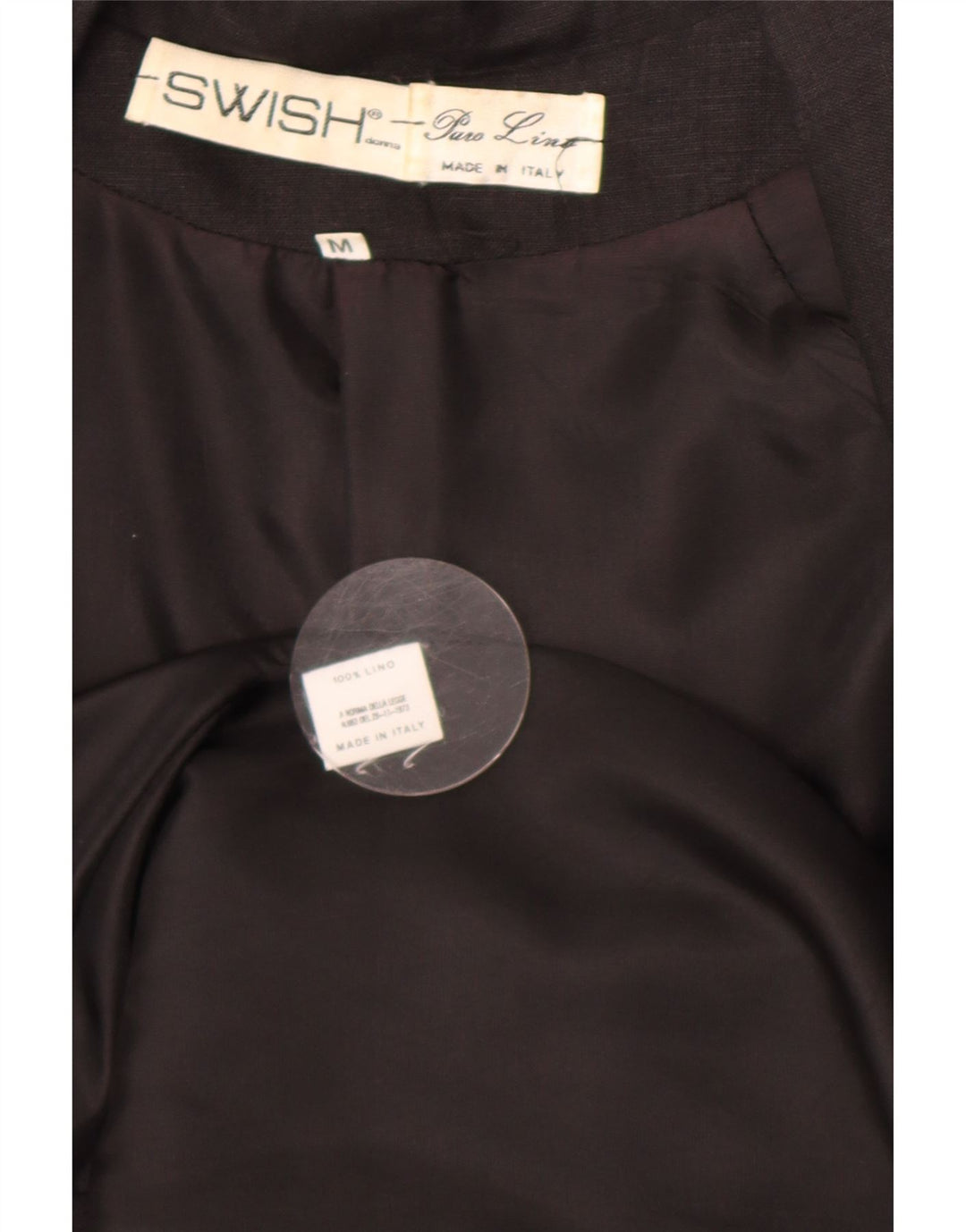 Swish Chaqueta tipo blazer extragrande con doble botonadura para mujer UK 40 Mediano Negro