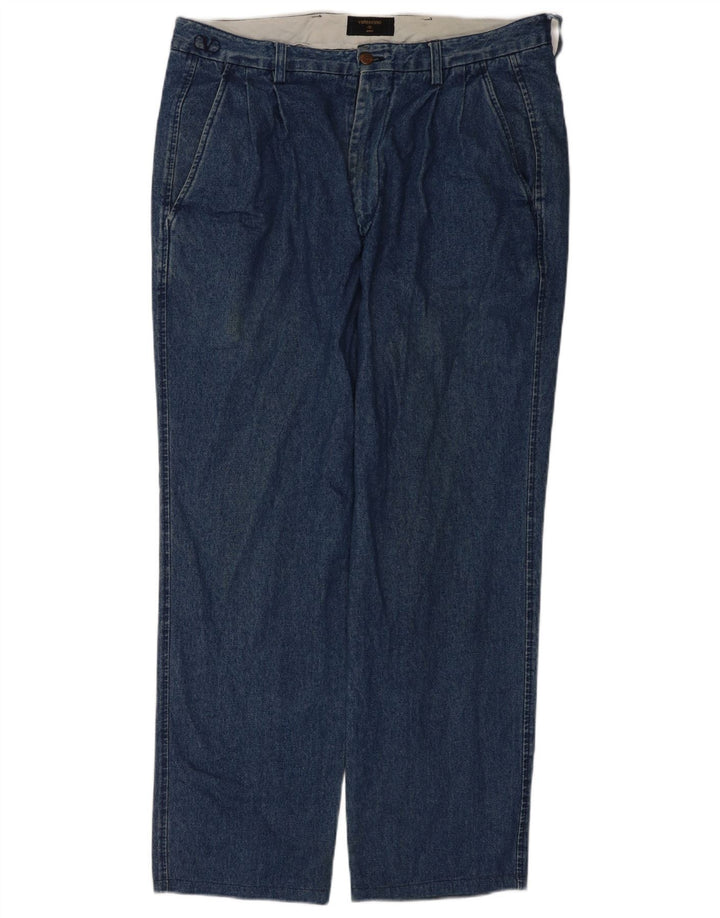 Vaqueros Valentino Mujer Rectos W36 L31 Algodón Azul