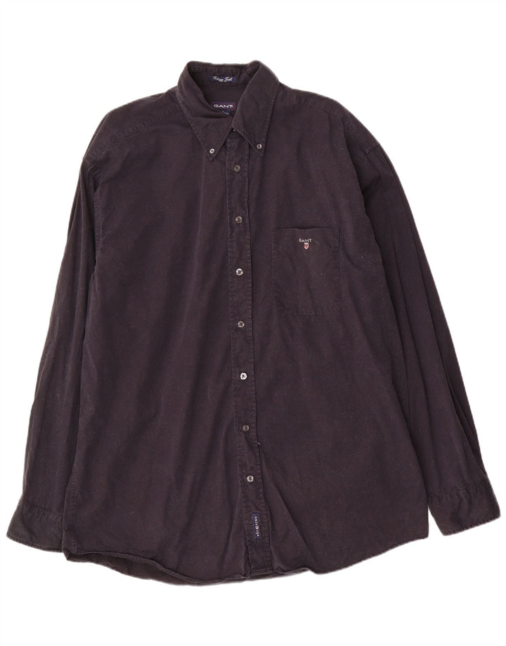 Camisa Gant Hombre Grande Azul Marino Algodón