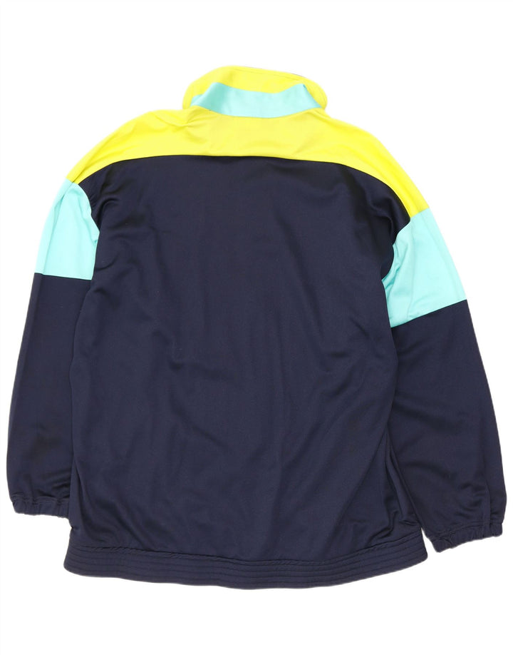 Sergio Tacchini - Chaqueta de chándal para hombre IT 52 grande azul marino retro