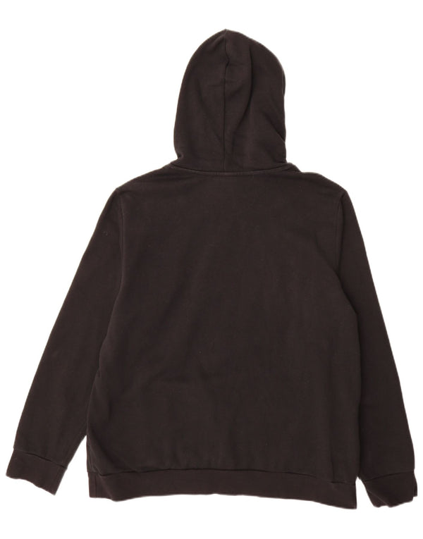 Adidas Sudadera con capucha gráfica para mujer UK 24/26 2XL Algodón negro