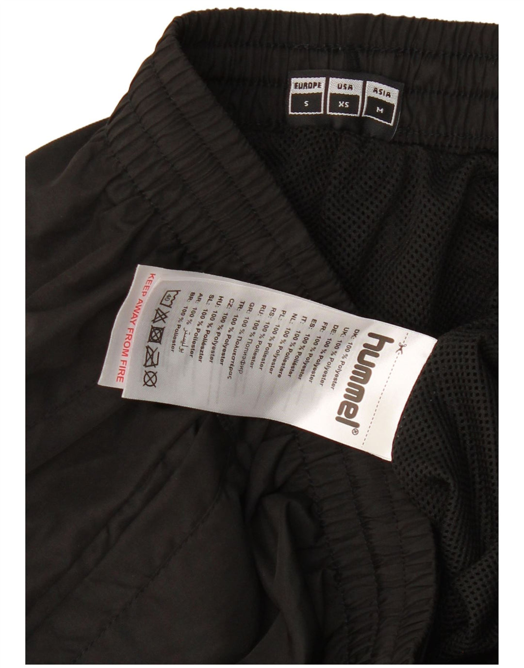 HUMMEL Pantalón De Chándal Gráfico Para Hombre Pequeño Poliéster Negro