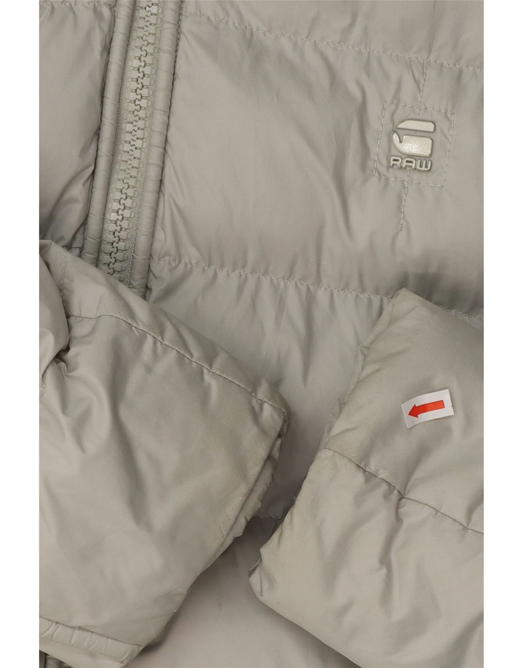 G-STAR Chaqueta acolchada con capucha para hombre ES 38 Poliéster gris medio