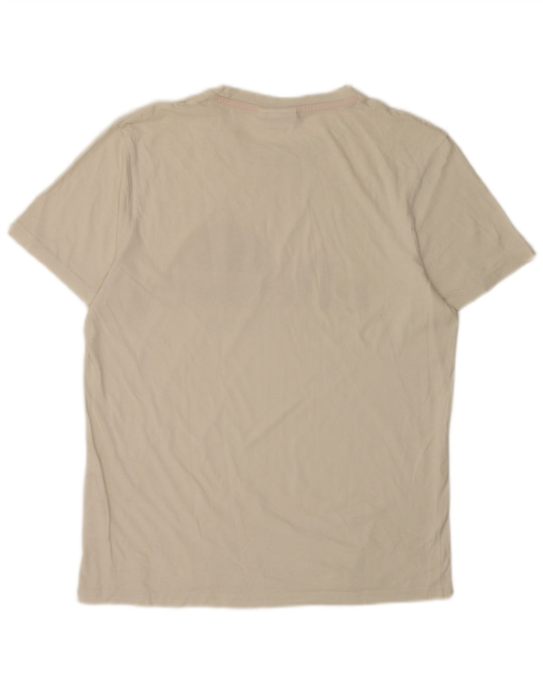 Ellesse Mens Heritage Graphic Camiseta Top Grande Algodón Blanco