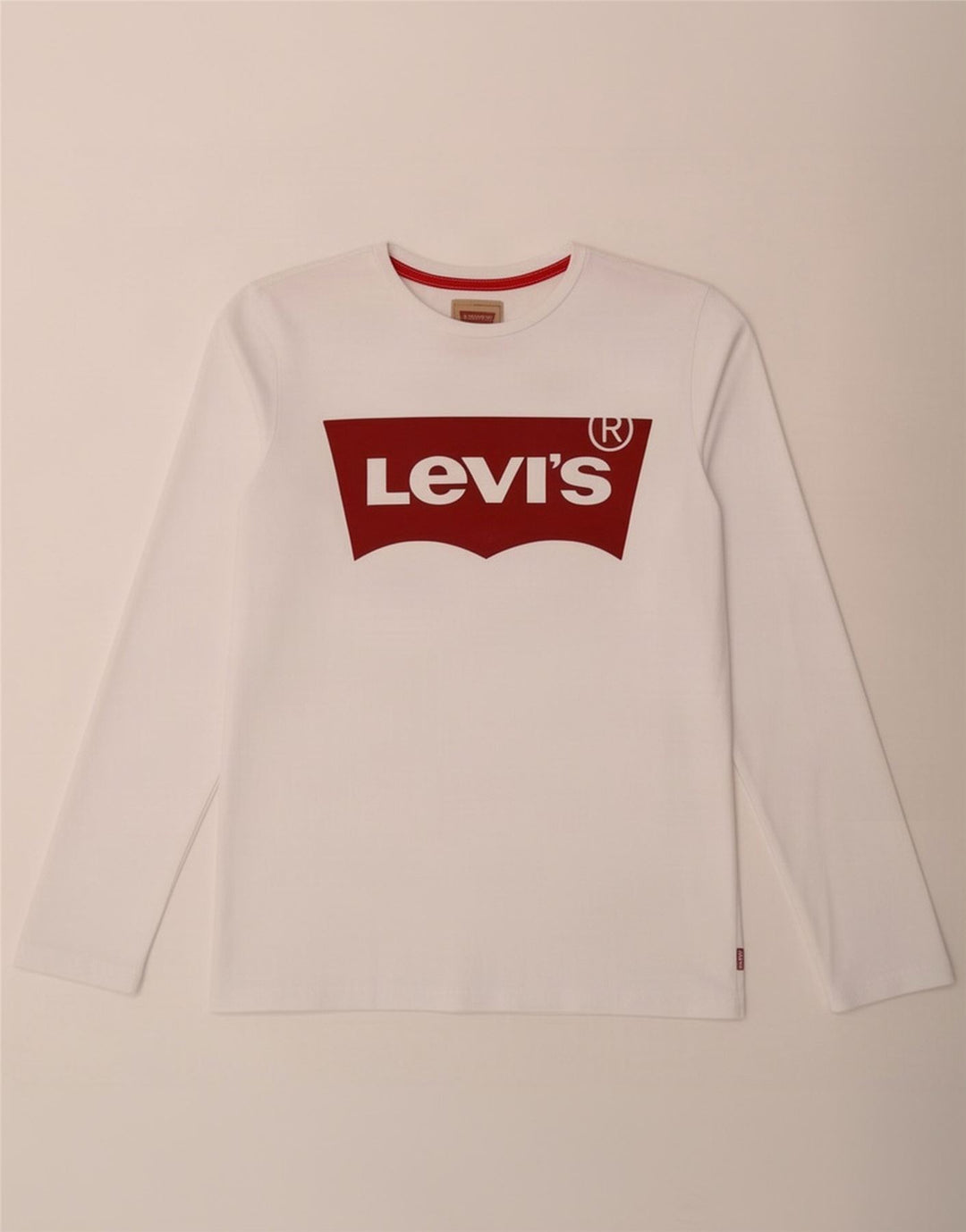 Levi's Camiseta gráfica para niño manga larga 15-16 años Blanco Algodón