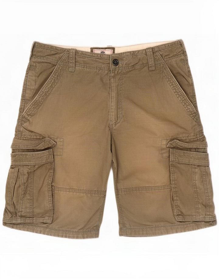 Fat Face Shorts cargo para hombre grandes W36 Algodón caqui
