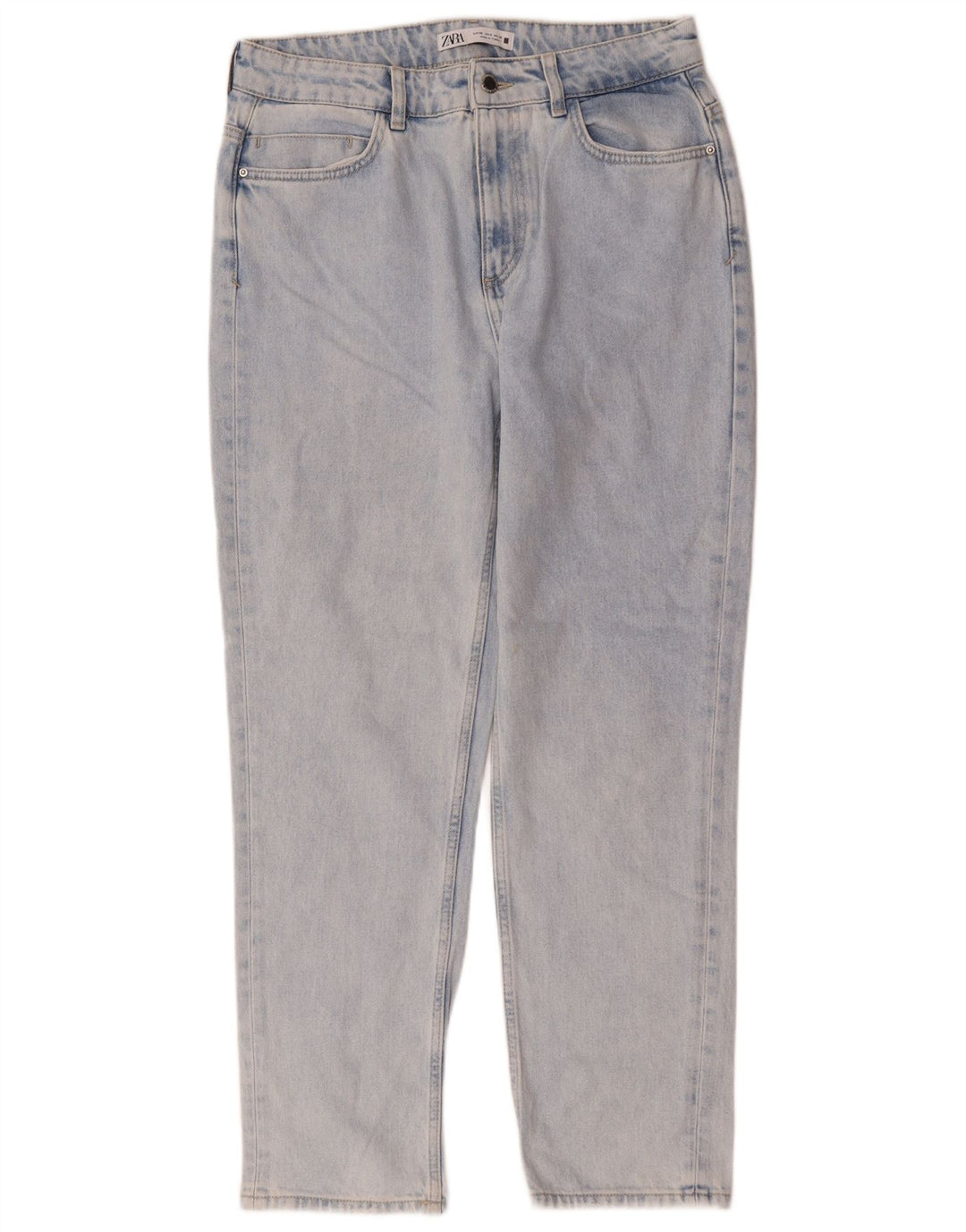 Zara Vaqueros Cónicos Para Mujer EU 40 Medium W30 L28 Azul