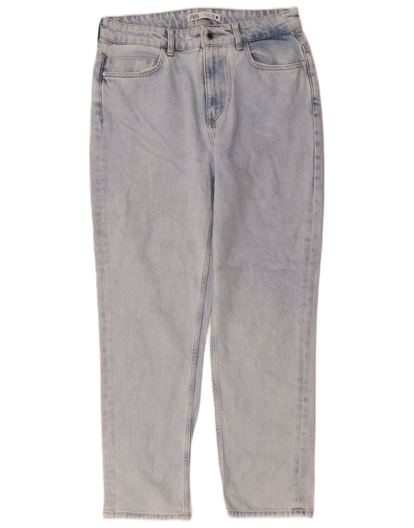 Zara Vaqueros Cónicos Para Mujer EU 40 Medium W30 L28 Azul