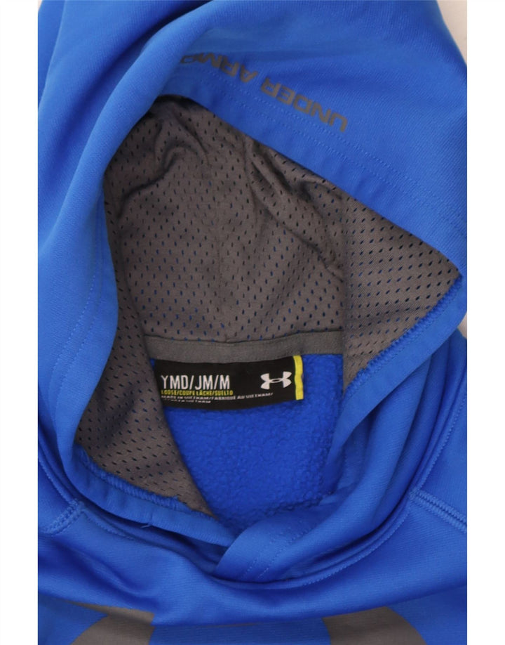 Under Armour Sudadera con capucha gráfica para niños 9-10 años Azul medio