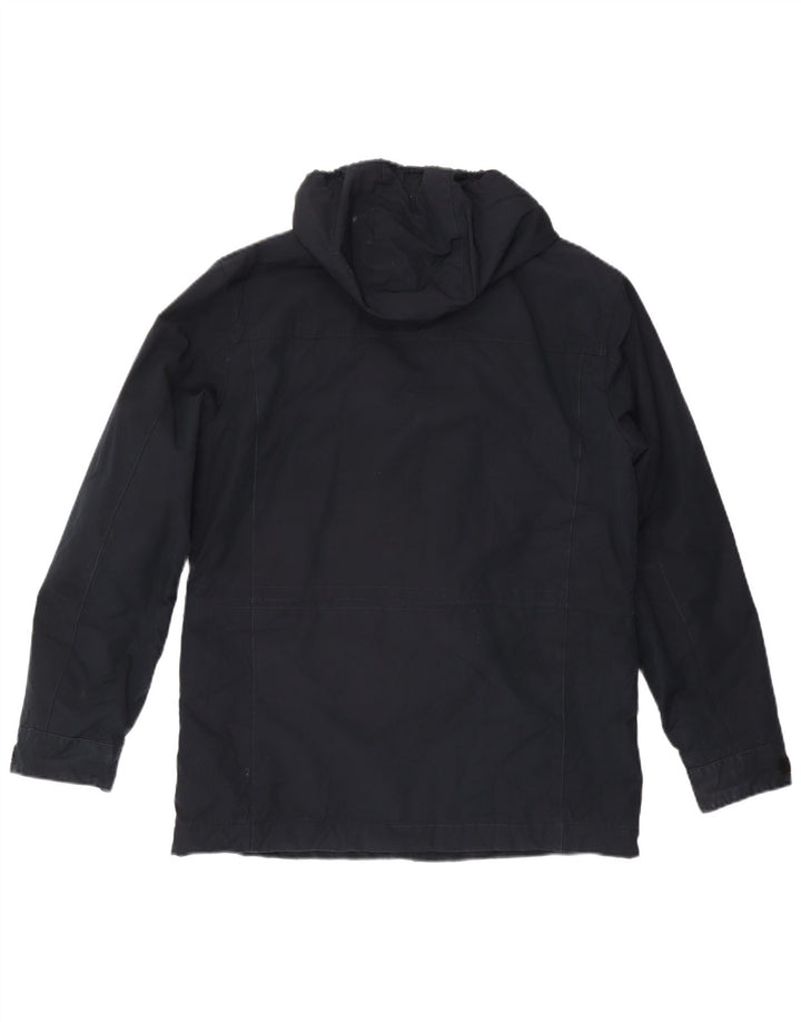 Marks & Spencer Chaqueta utilitaria con capucha para hombre UK 38 Medium Azul marino Algodón