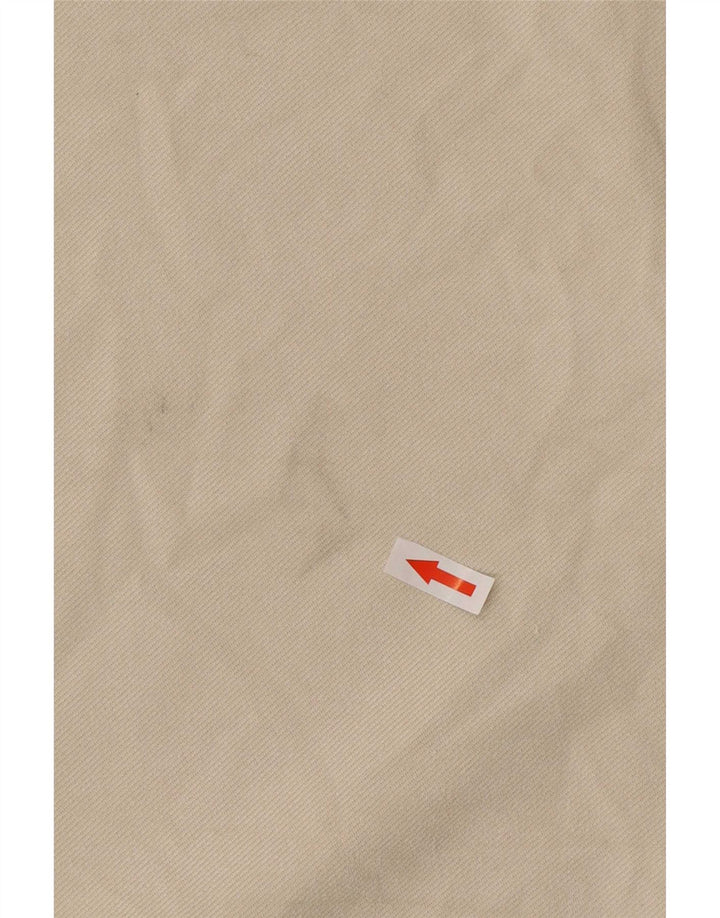 Zara Mujer Vestido Recto UK 44 Poliéster Beige Medio