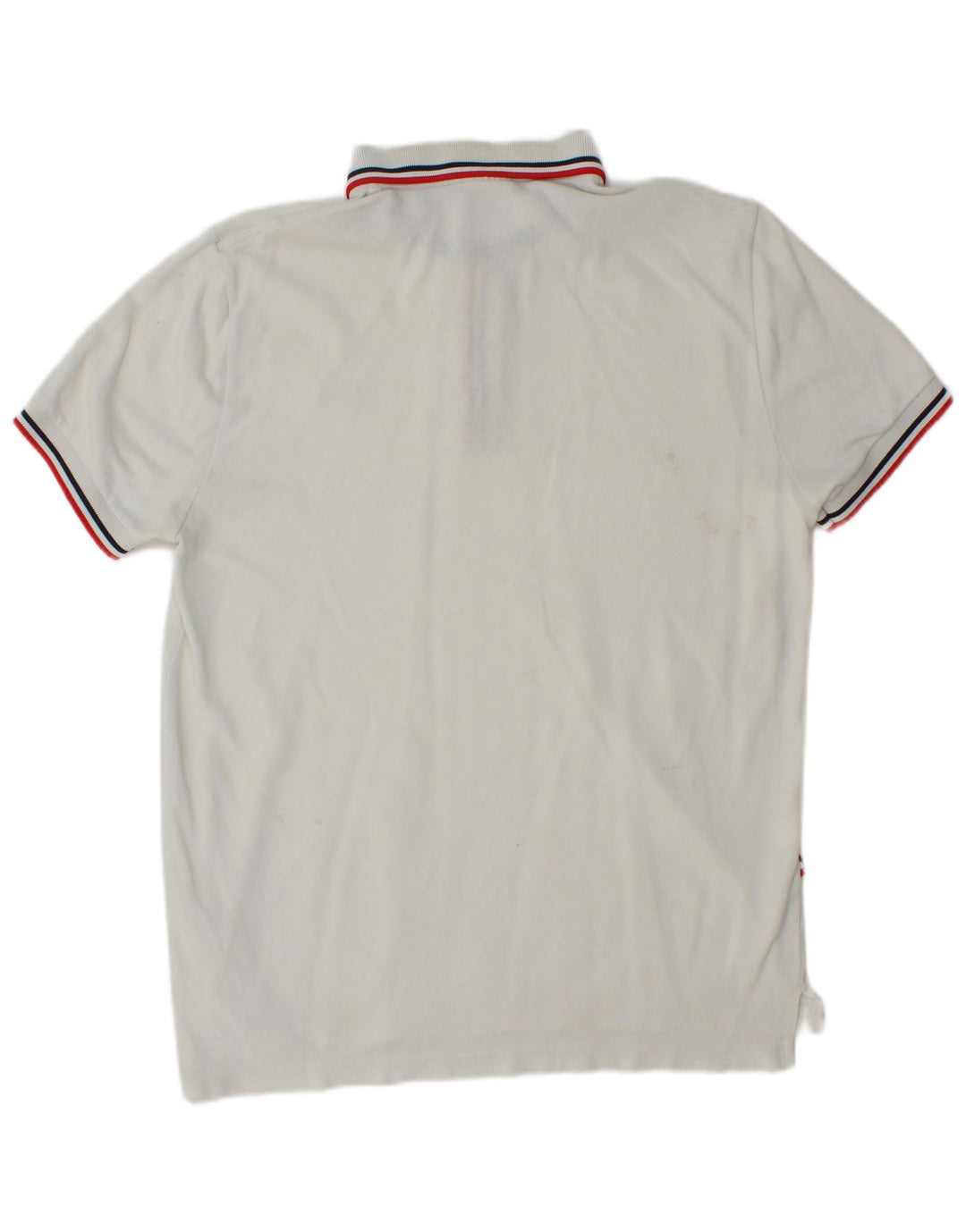 LACOSTE Polo para hombre talla 4 mediano algodón blanco