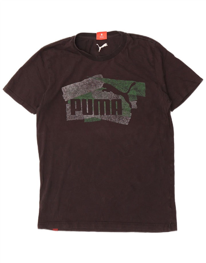 PUMA Camiseta gráfica para hombre Top azul marino mediano