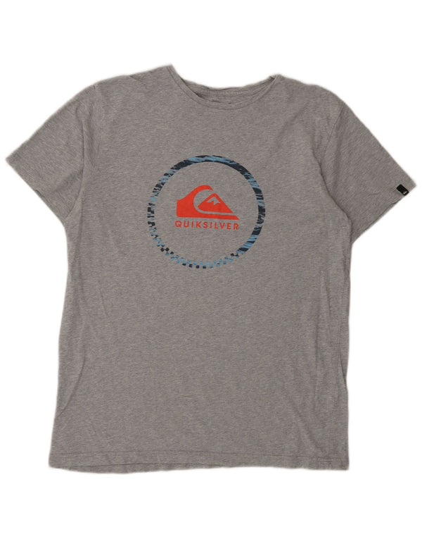 Quiksilver - Camiseta gráfica para hombre, talla grande, color gris