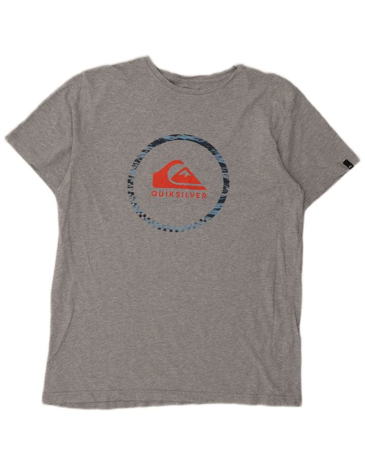 Quiksilver - Camiseta gráfica para hombre, talla grande, color gris