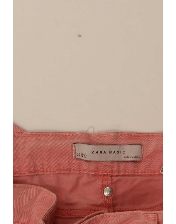 Zara Vaqueros pitillo para mujer EU 42 Large W32 L32 Algodón rosa