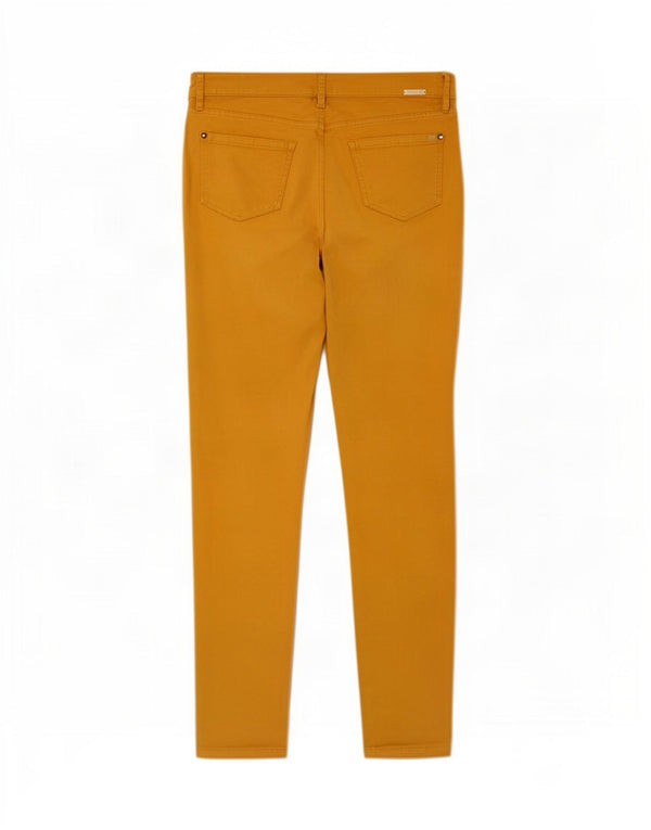 Massimo Dutti Pantalones Casuales Pitillo Mujer EU 40 Medium W30 L28 Amarillo