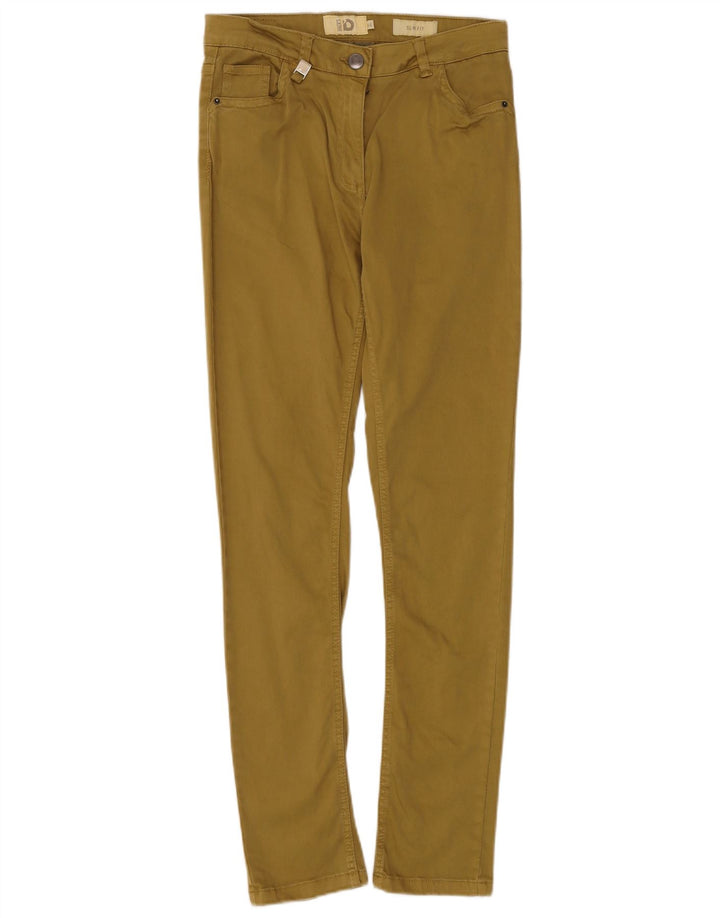 DACK'S Pantalones casuales delgados para mujer IT 44 Medium W30 L30 Algodón caqui