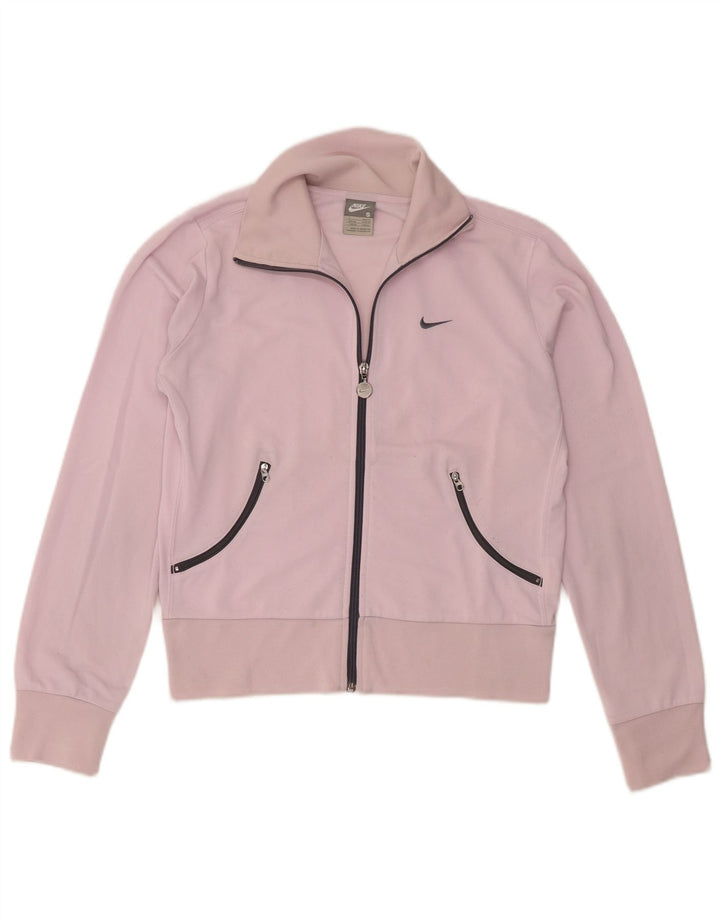 Nike - Chaqueta de chándal para mujer, talla 8/10, poliéster rosa pequeño