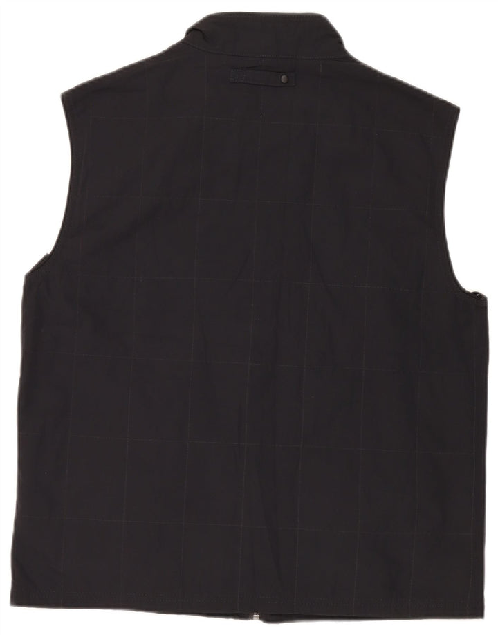 Chaleco Massimo Dutti Hombre UK 42 XL Poliéster Cuadros Negro