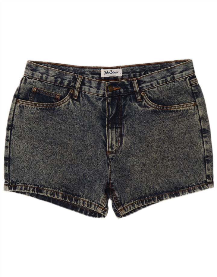 JOHN BANER Pantalones cortos de mezclilla para mujer W34 Algodón azul grande