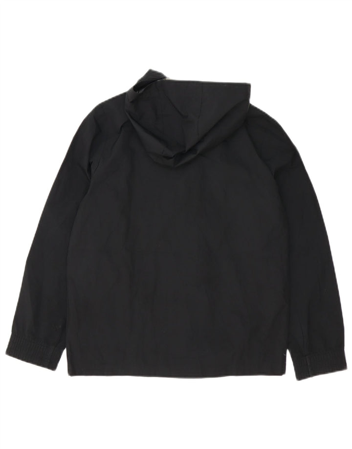 ADIDAS Chubasquero con capucha para niño 9-10 años Negro Poliéster