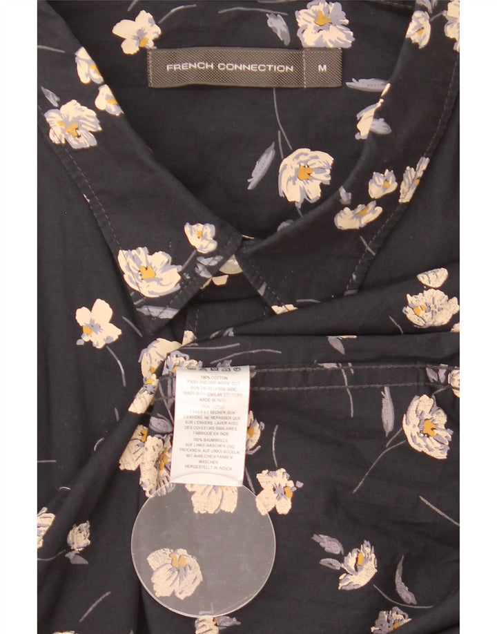 Camisa para hombre French Connection de algodón floral en azul marino mediano