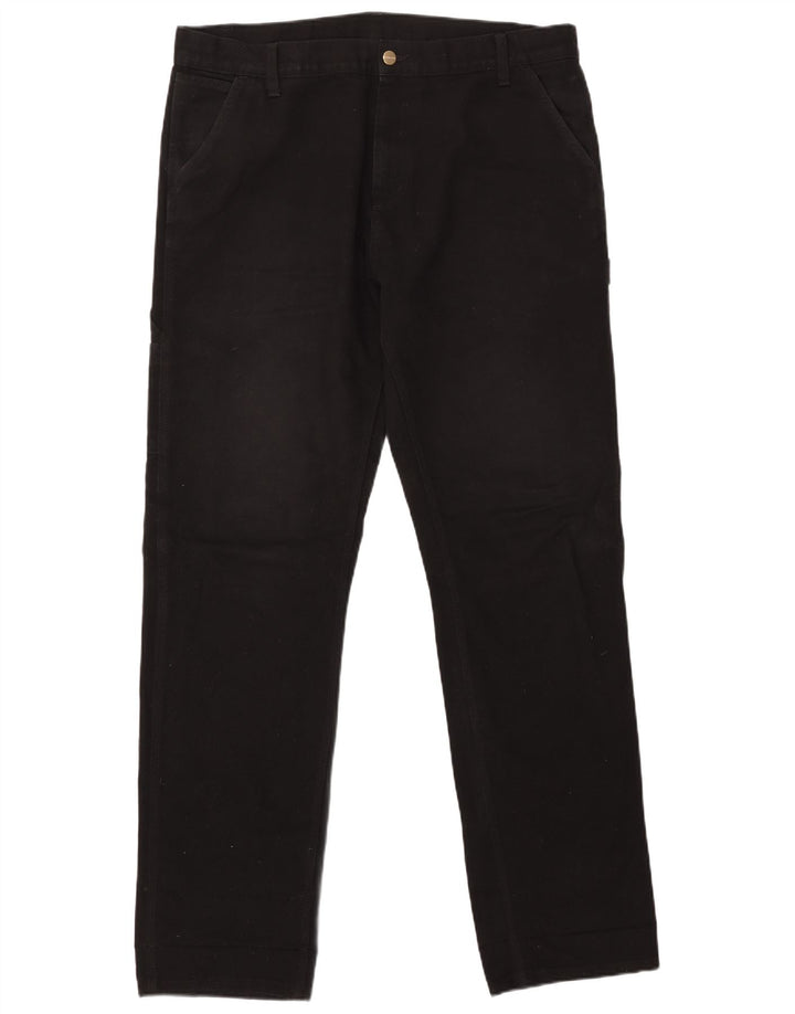 CARHARTT Pantalón cargo recto para hombre W36 L34 Poliéster negro