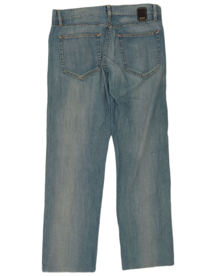 Vaqueros Hugo Boss Mujer Rectos W32 L29 Azul