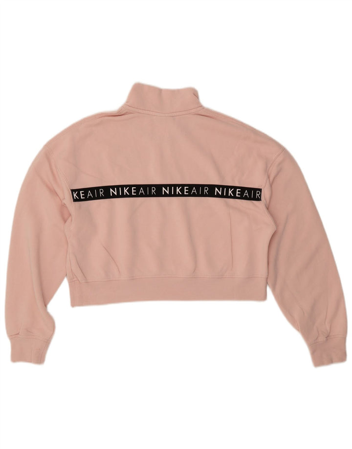 NIKE Sudadera con gráfico corto para mujer, talla 40, color rosa grande