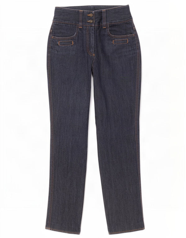Dolce & Gabbana Vaqueros ajustados para mujer IT 40 Small W26 L31 Algodón azul marino