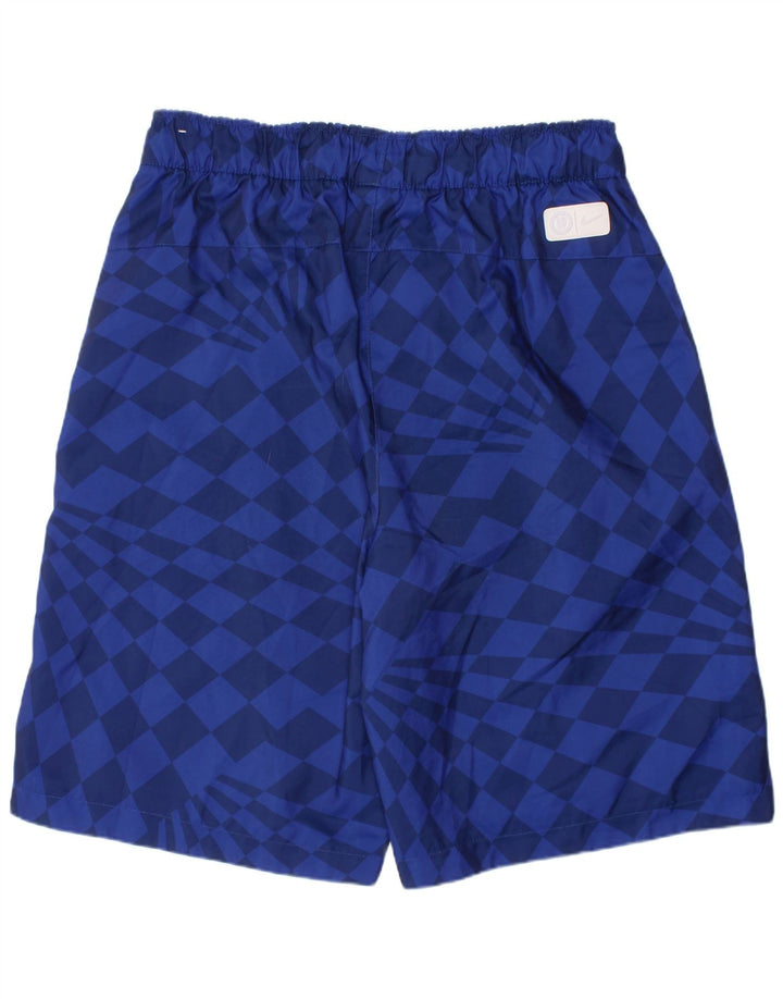 NIKE Pantalones cortos deportivos gráficos para niños 13-14 años XL Azul Geométrico Poliéster