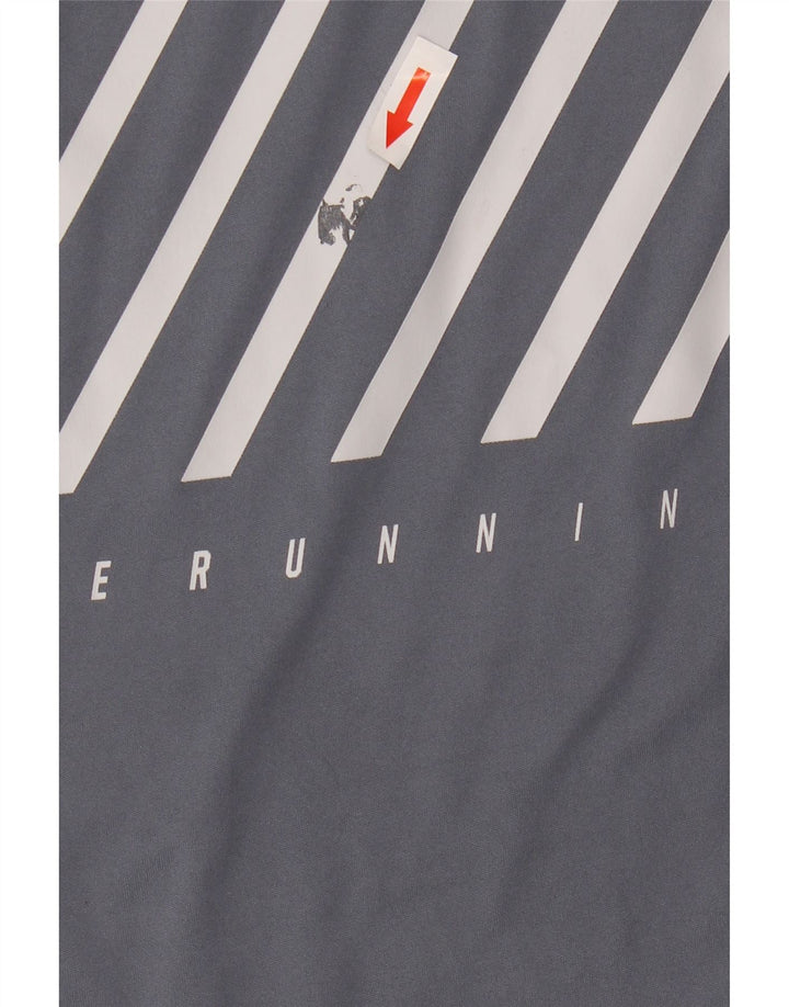 Nike Camiseta Dri Fit Graphic para hombre Top XL Poliéster a rayas grises
