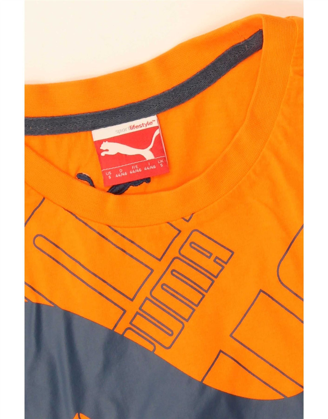 Puma - Camiseta gráfica para hombre, talla pequeña, color naranja