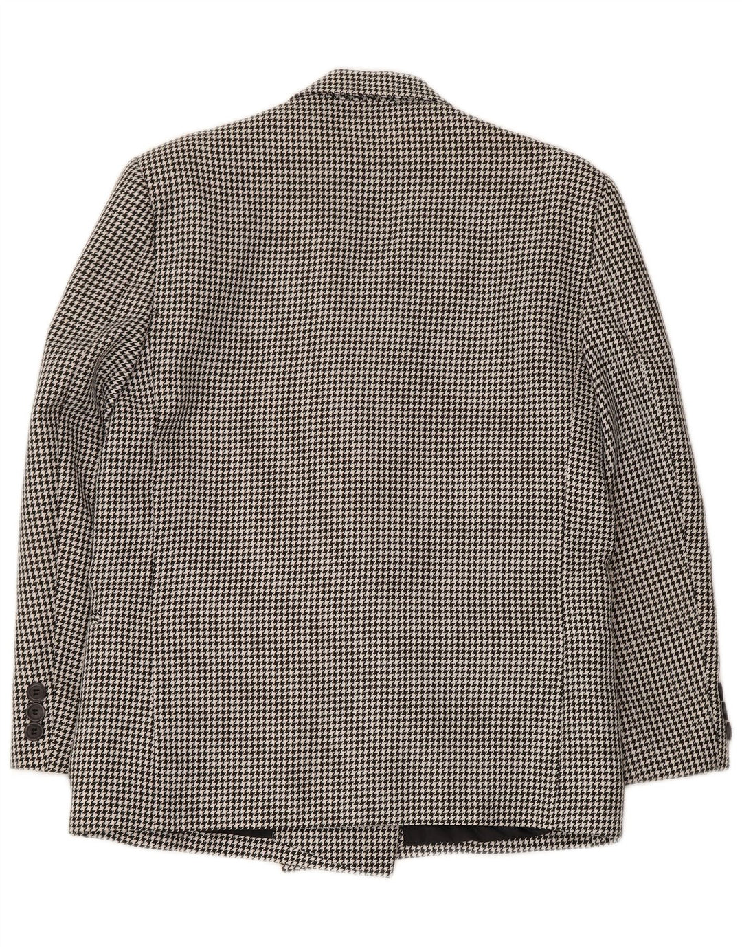 CLASSIC Chaqueta tipo blazer con doble botonadura para mujer UK 40 Grande Pata de gallo negra