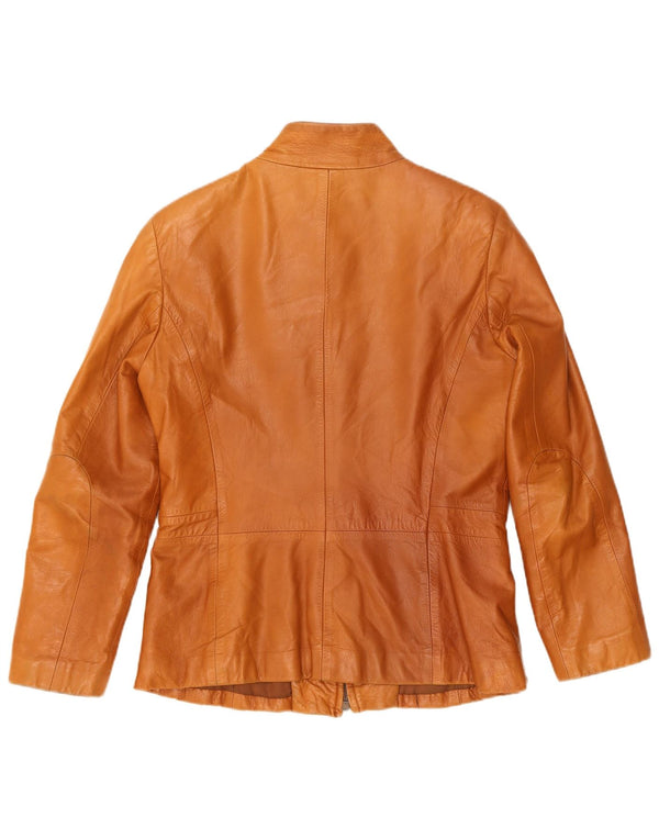 Martin Eden Chaqueta de cuero para mujer IT 44 Cuero marrón medio