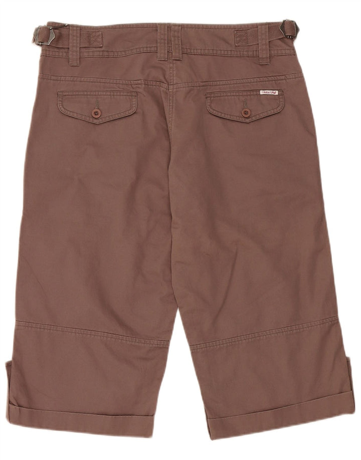 White Stuff Bermudas tipo chino para mujer, talla 48, talla M, W32, algodón marrón