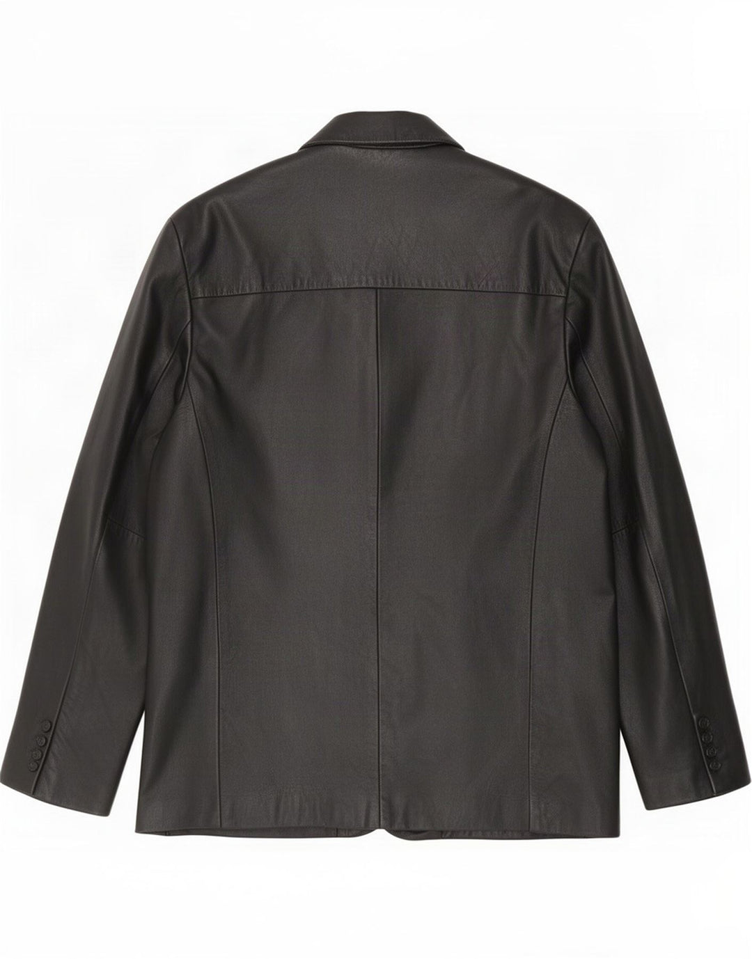 MDK Chaqueta tipo blazer de cuero con 3 botones para hombre UK 38 Medium Black