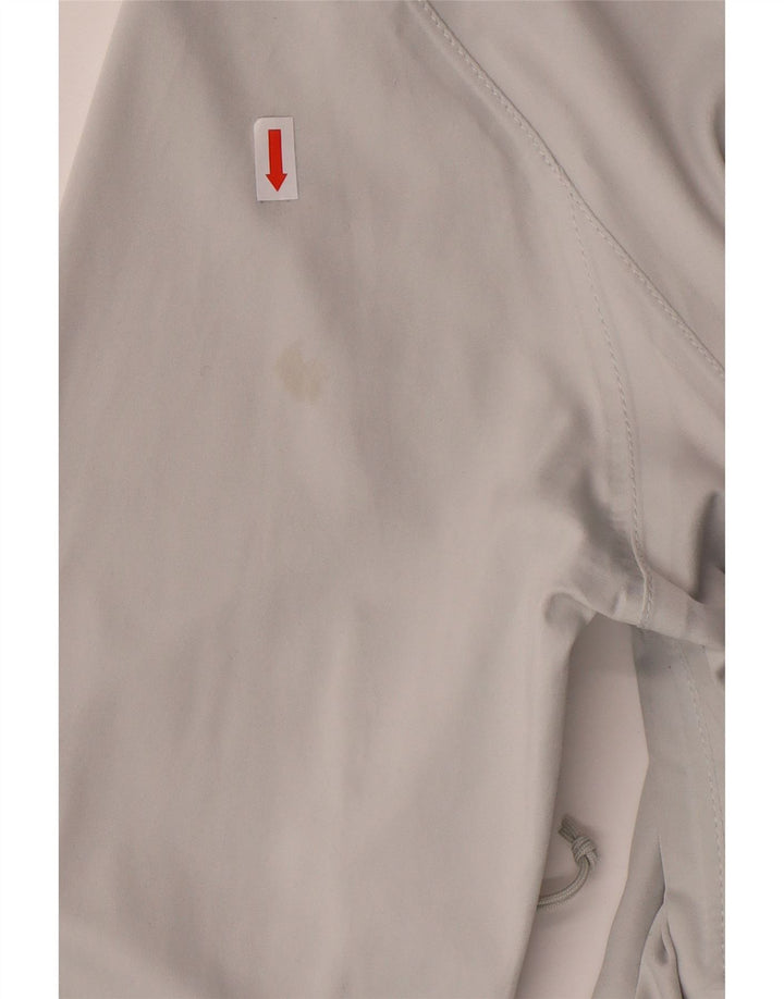 THE NORTH FACE Chaqueta impermeable con capucha para mujer UK 44 Poliéster gris grande