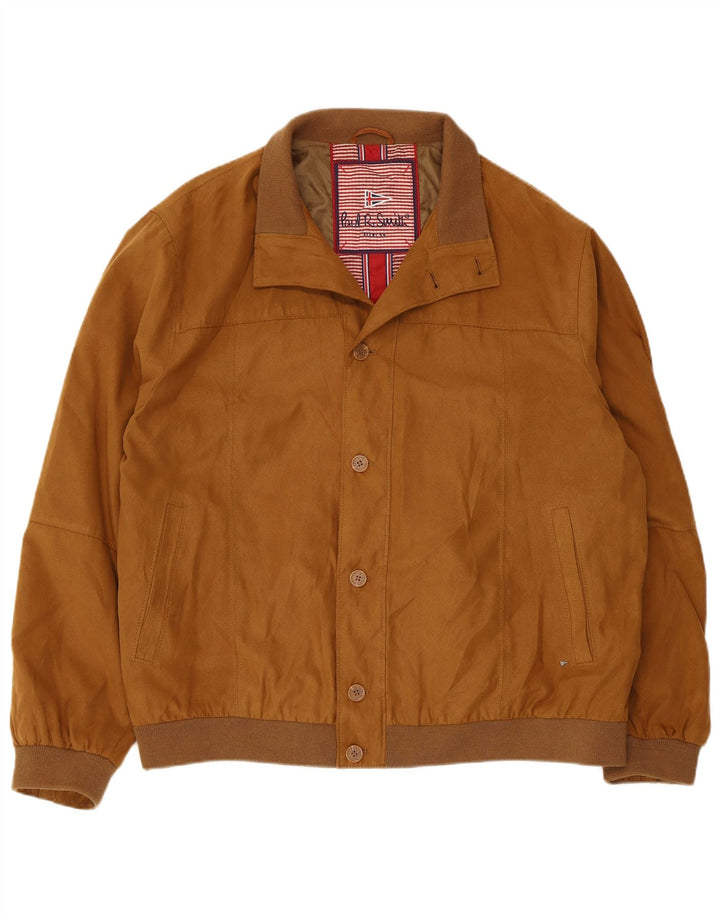Chaqueta bomber vintage para hombre IT 54 2XL Poliéster beige