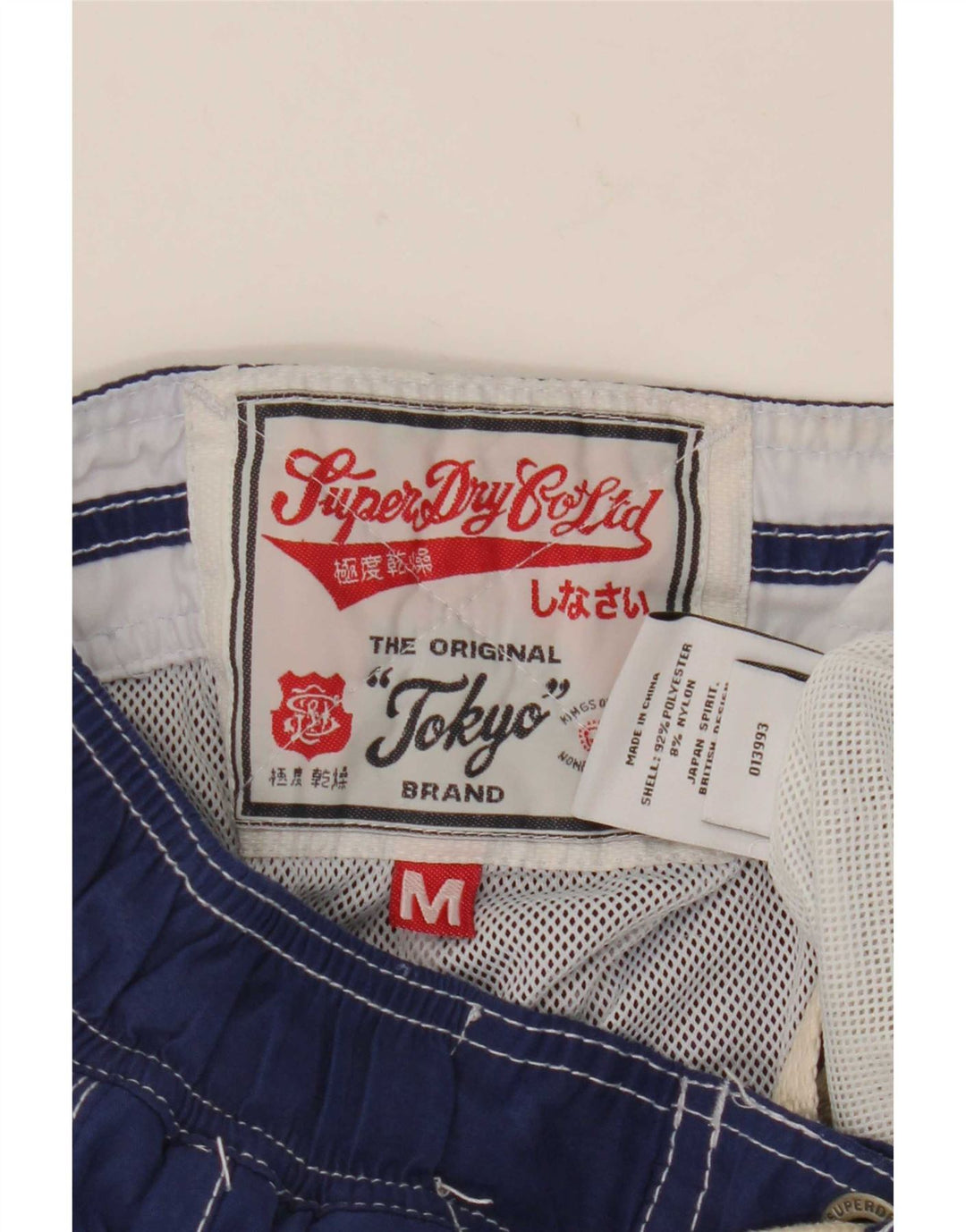 Superdry Shorts De Baño Gráficos Para Hombre Poliéster Azul Marino Medio