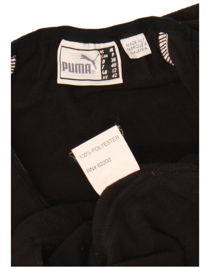 Puma Chaqueta polar para mujer UK 12 Mediana Negro Poliéster