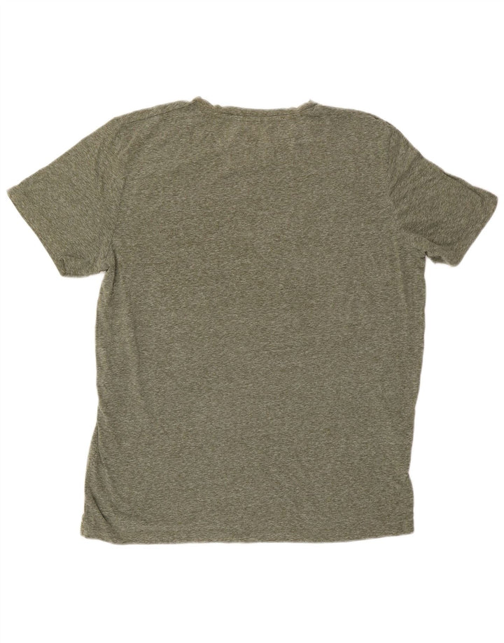Jack & Jones Hombre Camiseta Gráfica Top XL Poliéster Moteado Caqui
