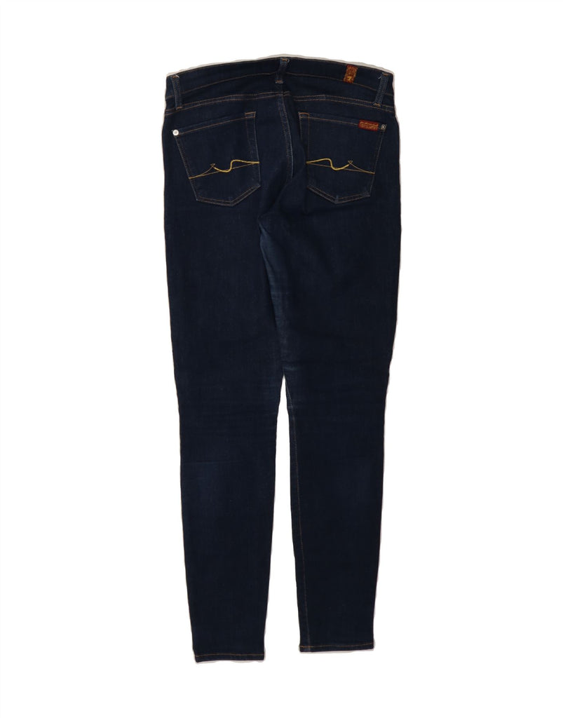 7 FOR ALL MANKIND Womens Skinny Jeans W30 L30 Navy Blue Cotton Vintage 7 For All Mankind and Second-Hand 7 For All Mankind from Messina Hembry 