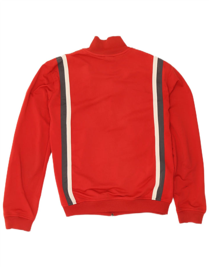 Nike Chaqueta de chándal para hombre UK 38/40 Medium Red Colourblock Poliéster