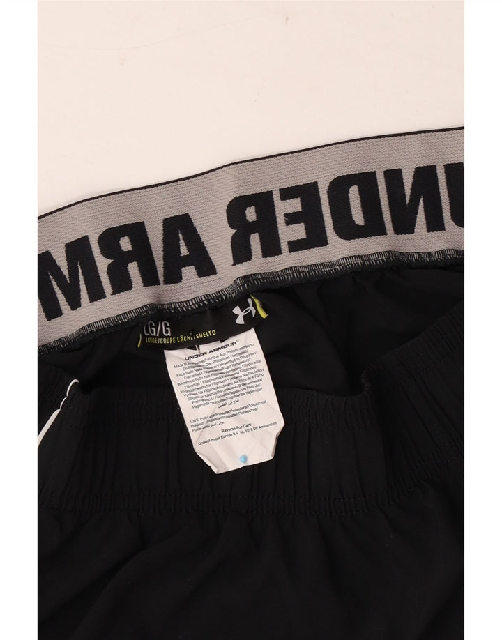 Under Armour Hombre Pantalones cortos deportivos con estampado grande Poliéster color block negro