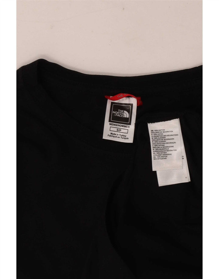 The North Face Hombre Top Gráfico Manga Larga Pequeño Algodón Negro