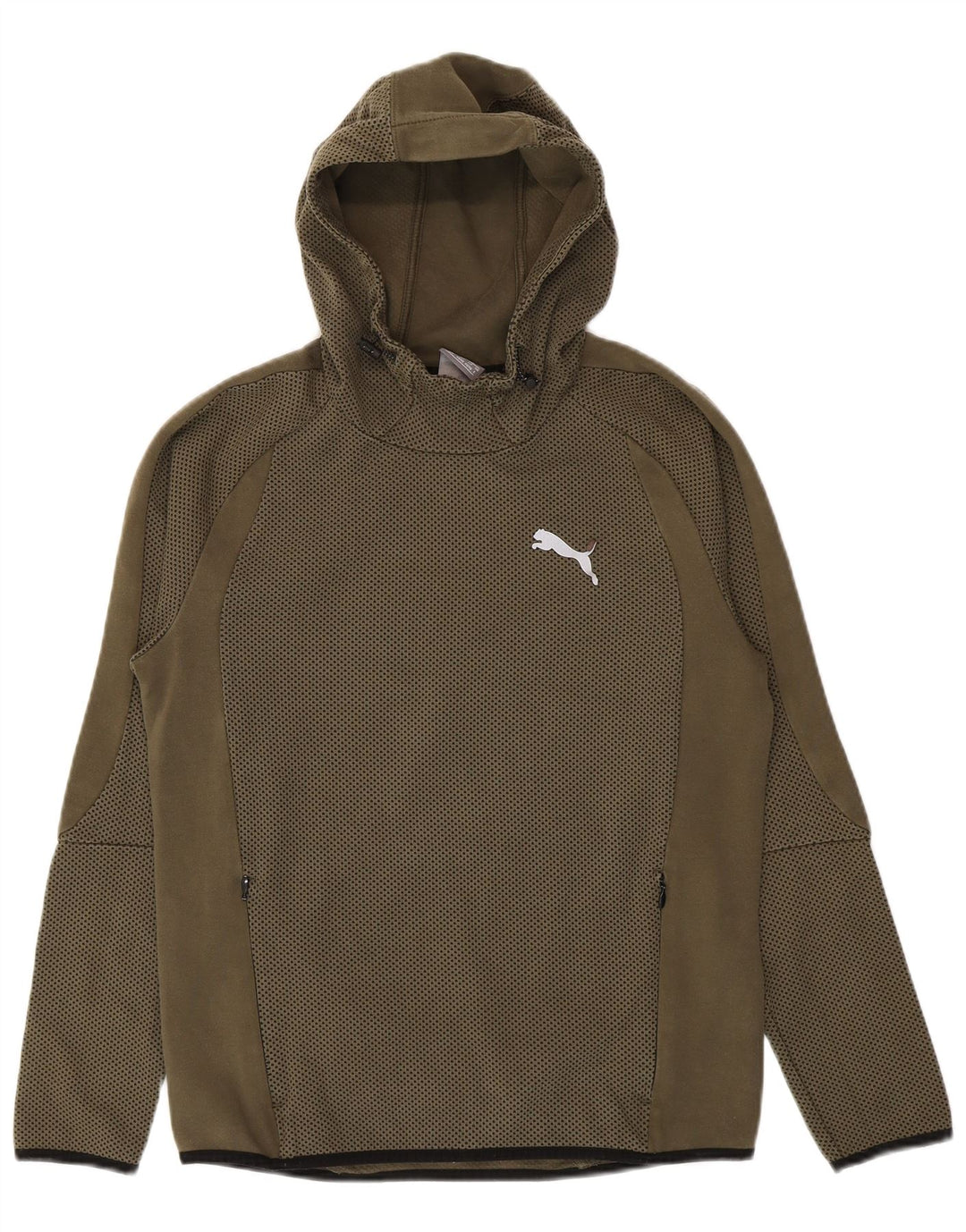 Nike Jersey con capucha para hombre, talla pequeña, color caqui