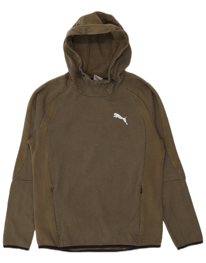 Nike Jersey con capucha para hombre, talla pequeña, color caqui